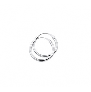 Zilver creolen gerodineerd 17x2,1 mm - 2082642