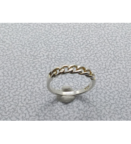 Zilver dames ring grmt schakel mt. 15 - 3088147