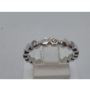 Zilver dames ring met diamant 0.075 crt - 2081250