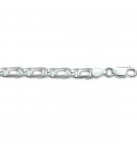 Zilver armband valkoog 5 mm 21 cm - 3090053