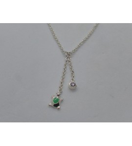 Sproet collier schildpad zirkonia 38-40 cm - 2081212