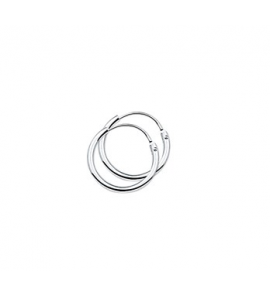 Zilver creolen gerodineerd 15x1,4 mm - 2082635
