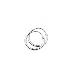 Zilver creolen gerodineerd 15x1,4 mm - 2082635