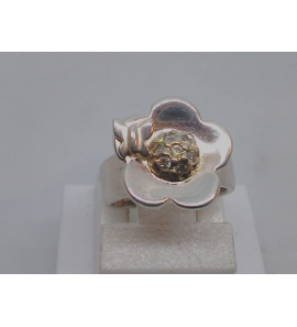 Sproet ring bloem met vlinder zirkonia - 2081194