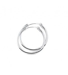 Zilver creolen gerodineerd 26x2,1 mm - 2082644