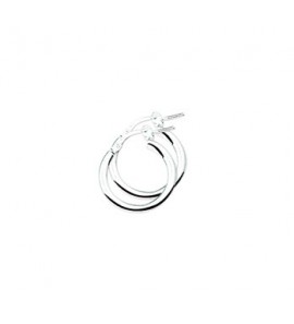 Zilver creolen gerodineerd 16x2,5 mm - 2082651