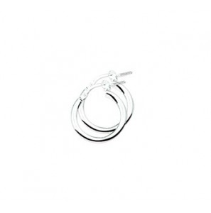 Zilver creolen gerodineerd 16x2,5 mm - 2082651