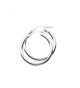 Zilver creolen gerodineerd 25x2,5 mm - 2082653