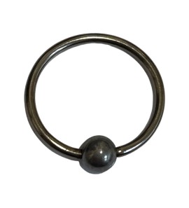 Zilver tepel piercing 15 mm bol 4 mm - 2080669