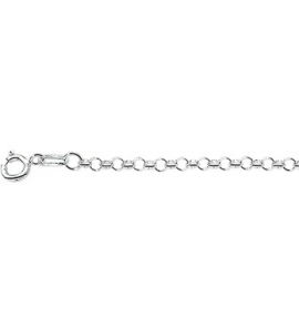 Zilver jasseron collier 2.5 mm 45 cm - 3092930