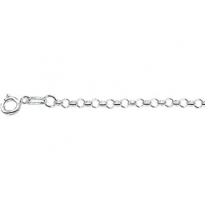 Zilver jasseron collier 2.5 mm 45 cm - 3092930