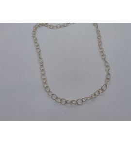 Zilver collier anker ovaal 42 cm - 2082059