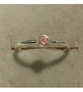 Sproet ring met roze zirkonia - 3093803