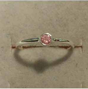Sproet ring met roze zirkonia - 3093803
