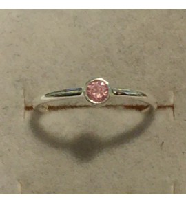 Sproet ring met roze zirkonia - 3093804