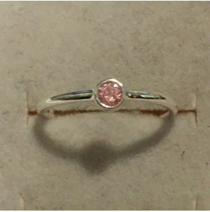 Sproet ring met roze zirkonia - 3093804