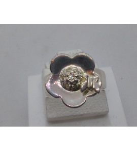 Sproet ring bloem met vlinder zirkonia - 3093739
