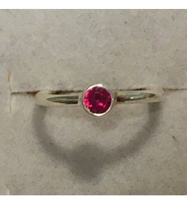Sproet ring met rood zirkonia - 3093811