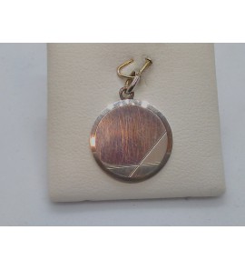 Zilver graveerplaat 13x17 mm met 2 uitgestanste hartjes - 3093855