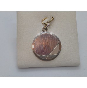 Zilver graveerplaat 13x17 mm met 2 uitgestanste hartjes - 3093855