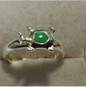 Sproet ring schildpad groen - 3093746