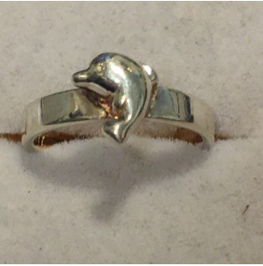 Sproet ring met dolfijn - 3093820