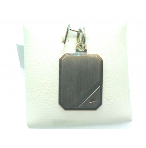 Zilver graveerplaat 14X18 mm - 3093851