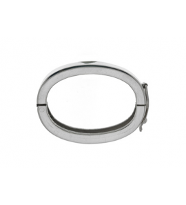 Zilver twister 35x25 mm - 3103837