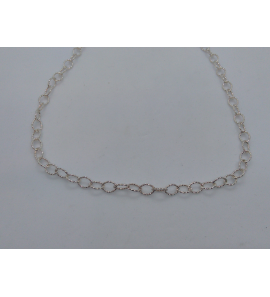 Zilver collier anker diamante 45 cm - 3097662