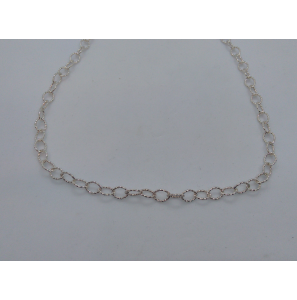 Zilver collier anker diamante 45 cm - 3097662