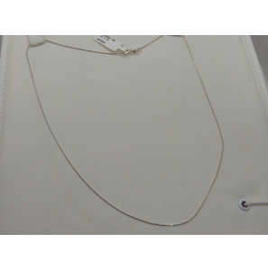 Zilver slangcollier 0.8 mm 45 cm - 3095062