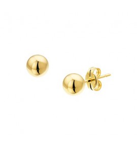 Goud oorknop bolletje 4 mm - 3101514