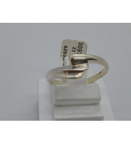 Zilver dames ring fantasie glans - 3097224