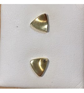 goud oorknop driehoek mat/glans - 3096140