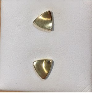 goud oorknop driehoek mat/glans - 3096140