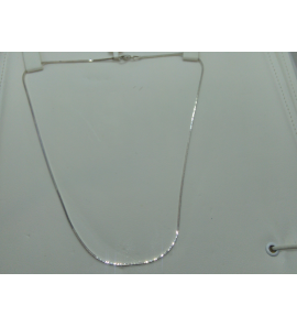 Zilver slang collier VK 1.0 mm 42 cm - 3095222