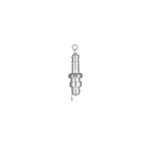 Zilver hanger/bedel Bougie - 20368