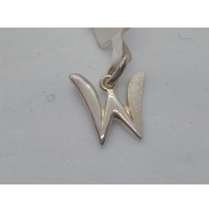 Zilver letterhanger mat/glans W - 1000329