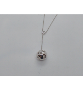 Zilver Y-collier bol opengewrkt - 3097285