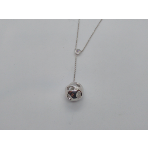 Zilver Y-collier bol opengewrkt - 3097285