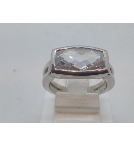 Zilver dames ring RH met zirkonia - 3097300