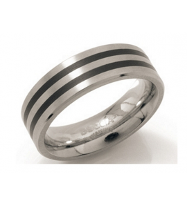 Boccia ring 0101-1767 met koud email zwart - 3100528