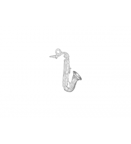 Zilver hanger/bedel Muziek Saxofoon - 3099422