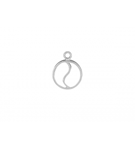 Zilver hanger/bedel Yin-Yang - 3098407