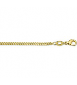 Double collier gourmet 2.1 mm 42 cm - 3100339