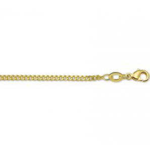 Double collier gourmet 2.1 mm 42 cm - 3100339