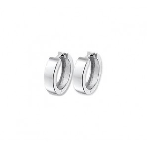 Zilver klap-creolen RH 17.5 x 4 mm - 3100190