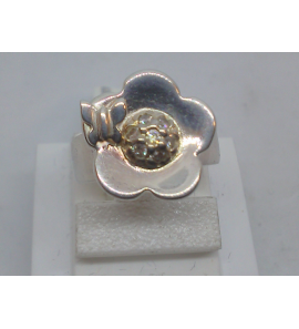 Sproet ring bloem met vlinder zirkonia - 3093743