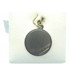 Zilver graveerplaar rond  16 mm - 3071954