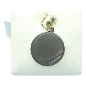 Zilver graveerplaar rond  16 mm - 3071954
